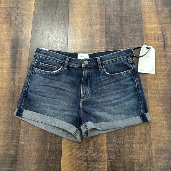 NWT Current Elliott The Boyfriend Rolled Denim Shorts Size 31 - Picture 8 of 11